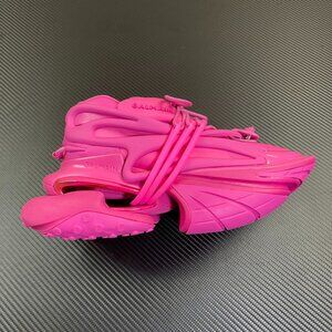 Balmain Unicorn Platform Sneakers In Pink